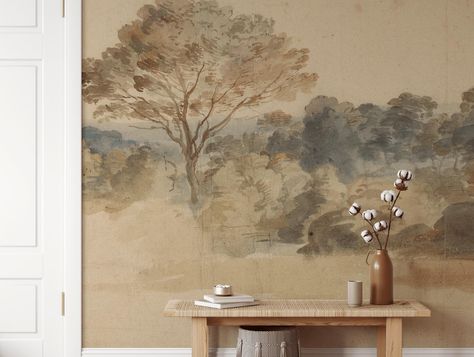 Transform your space with our high-quality, easy-to-apply Vintage Landscape Peel and Stick Mural, inspired by the timeless works of Anthony Van Dyck. Create an instant classic ambiance in any room with this exquisite, self-adhesive wall art that effortlessly combines elegance with convenience. @rockymountaindecals || vintage landscape mural Rocky Mountain Decals, Peel And Stick Mural, Landscape Wall Mural, Landscape Mural, Floral Wallpaper Nursery, Bohemian Wallpaper, Wall Fabric, Anthony Van Dyck, Mountain Decal