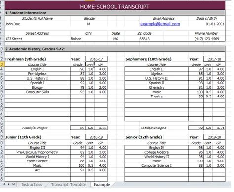 13+ Homeschool High School Transcript Template [Word, PDF] Highschool Transcript Template, Homeschool High School Transcripts, High School Transcript Template, Transcript Template, High School Plan, Homeschool Transcripts, School Planning, High School Transcript, Homeschool Middle School