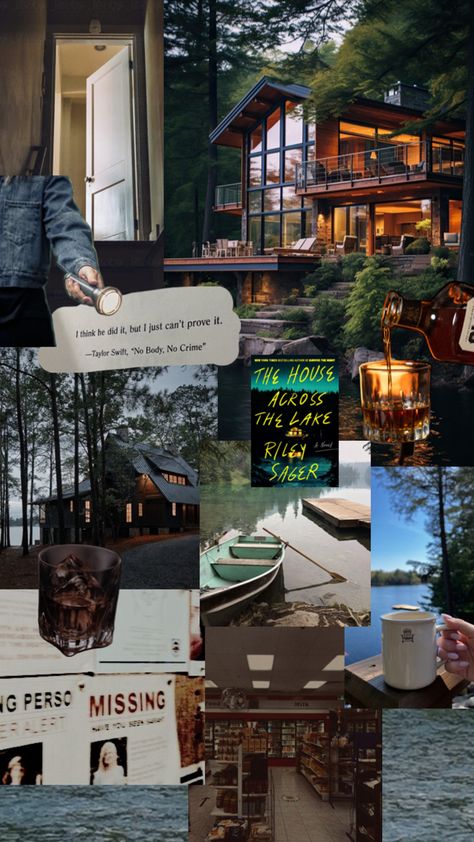 book aesthetic, thriller books, Riley sager, The House Across The Lake, House Across The Lake, Sage Books, Riley Sager, Small Town Mystery, Writing Goals, Library Programs, Book Sites, Mystery Novels