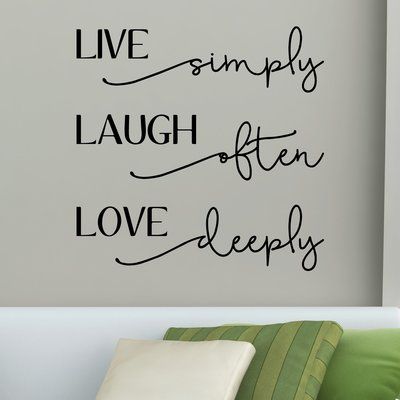 Cricut Wall Decor Living Room, Wall Writing Decor Quotes, Live Love Laugh Quotes, Live Laugh Love Home Decor, Palmistry Reading, Wall Quotes Bedroom, Peace Pole, Wall Phrases, Rv Makeover