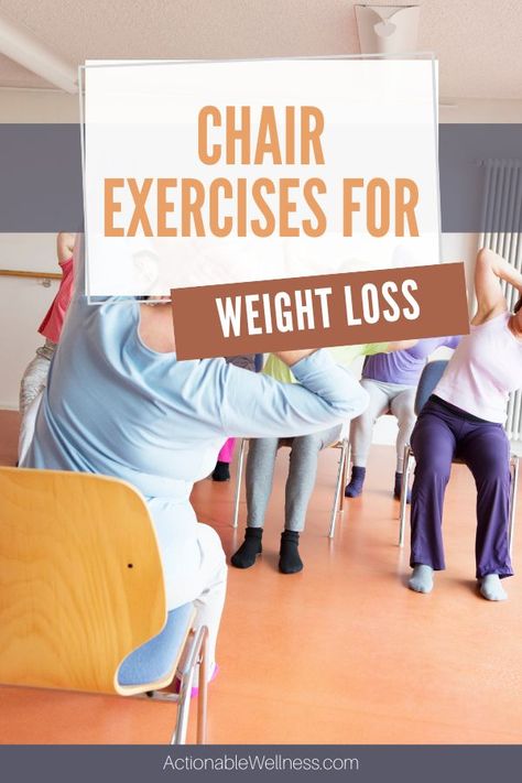 Chair Exercises for Weight loss-Actionable Wellness Chair Exercises With Weights, Free Chair Exercises For Seniors, Chair Exercises For Limited Mobility, Water Aerobics Workout, 4 Minute Workout, Chair Workout, Chair Exercise, Senior Exercises, Chair Pose Yoga