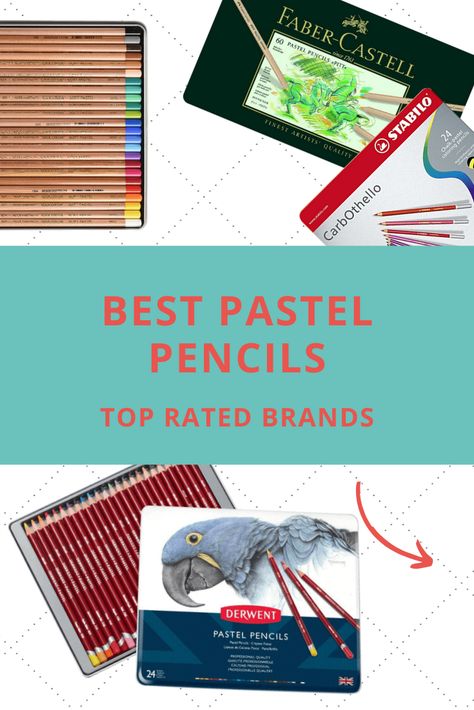 Finding that unique set of pastel pencils which meets all your needs is a hard job. I'm trying to help you and in this review I already make a list with top brands of the best pastel pencils!  #WoWPencils, #best_pastel_pencils Fabre Castell Pencil, Pencils For Drawing, Chalk Pencil, Best Pencil, Pastel Artwork, Make A List, Wooden Pencils, Tangle Art, Pastel Pencils