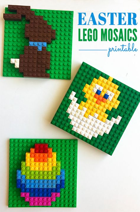 Lego Learning, Lego Easter, Building Challenge, Instructions Lego, Lego Mosaic, Lego Challenge, Lego Club, Lego Activities, Lego Lovers