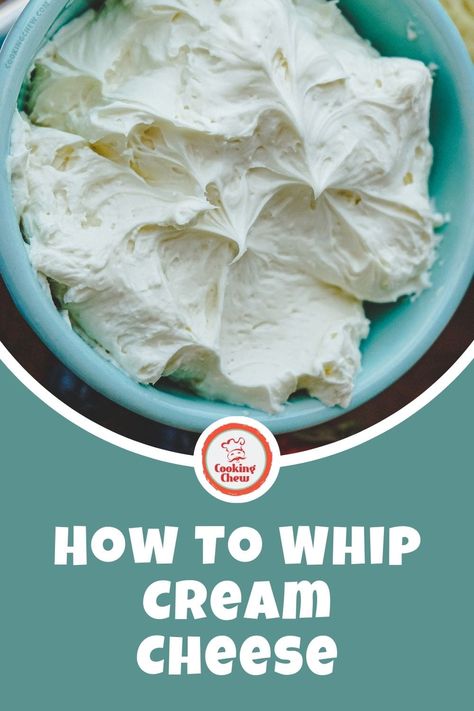 How To Whip Cream, Diy Whipped Cream, Wipped Cream, Cream Cheese Spread Recipes, Flavored Cream Cheeses, Flavored Whipped Cream, Diy Cheese, Cream Cheese Topping, Making Whipped Cream