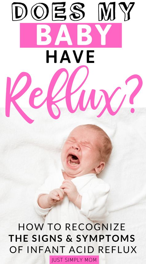 Does your baby have reflux? Recognize the signs and symptoms of infant acid reflux including pain, irritability, arching, and discomfort in your baby and learn what strategies work best to alleviate the symptoms. Acid Reflux In Babies, Reflux Baby, Newborn Sleep Schedule, Reflux Symptoms, Newborn Hacks, Baby Crying, Newborn Care, Acid Reflux, Signs And Symptoms