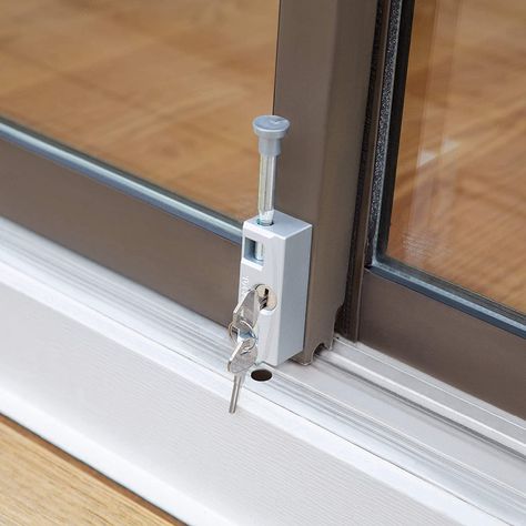 Types of Sliding Glass Door Locks and How to Find The Best One For You Aluminium Patio Doors, Sliding Window Lock, Patio Door Locks, Patio Door Handle, Sliding Doors Exterior, Sliding Glass Doors Patio, Diy Sliding Door, Glass Door Lock, Glass Doors Patio