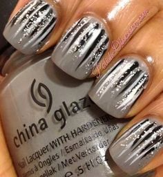 Waterfall Nails, Unghie Nail Art, Her Nails, Nails White, Nail Swag, Black Nail, Nails Black, Get Nails, Nail Polish Designs