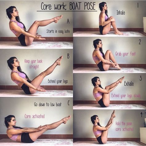 Sheila (@shylasvsyoga) on Instagram: “MONDAY CORE WORK!!-. Starting the week with new challenges with these boat pose core workout!! You…” Splits Tutorial, Yoga Kundalini, Boat Pose, Yoga Beginners, Core Work, Yoga Posen, Yoga Iyengar, Yoga Moves, Yoga Exercises