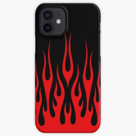 Get my art printed on awesome products. Support me at Redbubble #RBandME: https://www.redbubble.com/i/iphone-case/Red-Fire-Flames-by-Ayoub14/84521840.C0UE4?asc=u Homemade Mobile, Flames Design, Fire Flames, Flame Design, Black Fire, Case Hp, Aesthetic Phone Case, Mobile Covers, Black Phone Case