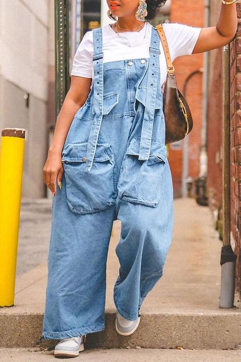 Denim jumpsuit outfit