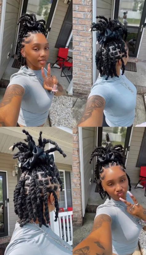 #femalelocstyles #femalelocstylesblackwomen #femalelocstylesupdo #femalelocstyleslong #femalelocstylesshort Beautiful Black Women Who Will Make You Want Goddess Locs. Add this to your list of protective styles to try. #femalelocstylestwostrandtwist #femalelocstylesmedium #femalelocstylesdreadlocks #femalelocstylesblackwomenupdo #femalelocstyleswithbeads #femalelocstylesponytail #femalelocstyleshalfuphalfdown Loc High Ponytail Styles Dreadlocks, Rope Style Locs, Locs Hairstyles Real Hair, Loc Hairstyles For Women Birthday, Half Up Half Down Locs Black Women, Female Loc Styles Short, Pineapple Style On Locs, Thick Loc Hairstyles For Women, Cute Retwist Styles For Women