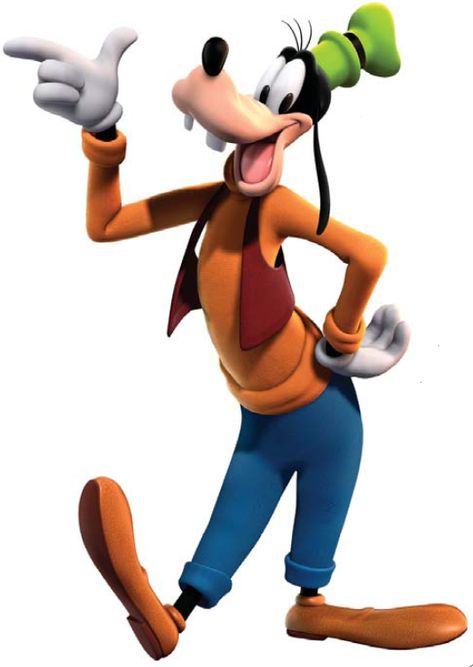 Goofy Character, Goofy Costume, Farmer Baby, Clarabelle Cow, Mickey Mouse Clipart, Space Captain, Male Cartoon Characters, Orange Long Sleeve Shirt, Goofy Disney