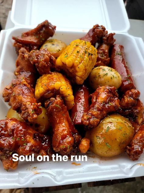 Soul on the Run - Our sweet Henny wing boil Made with... | Facebook Chicken Wings Boil, Chicken Wing Seafood Boil, Chicken Wing Boil Cajun, Wing Boil Recipe, Chicken Wing Boil Recipe, Chicken Boil Cajun, Chicken Wing Boil, Wing Boil, Chicken Boil