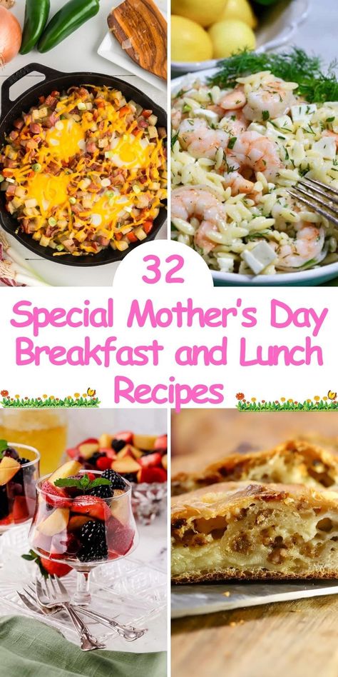 Mother’s Day is the perfect day to honor Mom with a delicious breakfast or lunch she can enjoy without lifting a finger! These dishes are sure to be enjoyed by Mom and the whole family. Many of these dishes can be made ahead of time and the step-by-step recipes make it easy for Dad or the kids to cook. Plan a scrumptious Mother's Day meal this year! Mothers Day Meals, Best Easy Dinner Recipes, Italian Lunch, Mothers Day Breakfast, Breakfast And Brunch, Easy Holiday Recipes, Perfect Brunch, Mothers Day Brunch, The Perfect Day