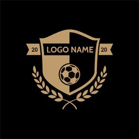 Black Badge and Yellow Football logo design Football Logos Design, Perisai Logo, Logo Club Futsal, Team Logos Design, Football Logo Design Soccer, Football Logo Design Soccer Sports, Logo Perisai, Futsal Logo, Football Club Logo Design