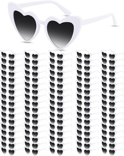 Sunglasses For Wedding, White Heart Sunglasses, Reception Dance Floor, Wedding Favors Sunglasses, Sunglasses Favors, Wedding Reception Dance, Sunglasses Bachelorette, Wedding Reception Dance Floor, Sunglasses Wedding