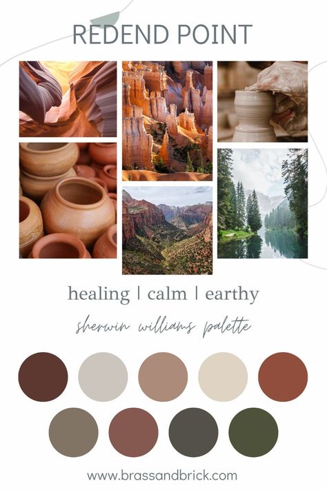 Whole House Color Palette Green, Timeless Home Color Schemes, Full House Paint Color Scheme, Bright Earthy Color Palette, Tetradic Color Scheme Interiors, Pumpkin Color Palette, Redend Point Color Palette, Redend Point Color, Earthy Color Palette Living Room