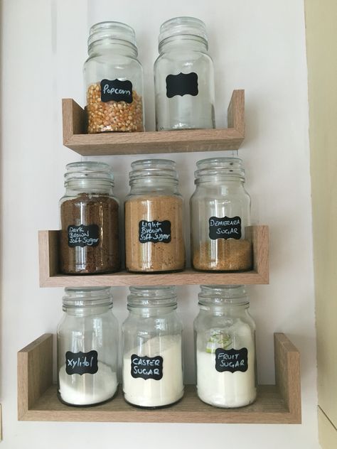 Reused coffee jars Coffee Storage Ideas Jars, Coffee Jars Upcycle, Glass Coffee Jars Diy Crafts, Reuse Yankee Candle Jars, Coffee Jars Diy Ideas, Nescafe Coffee Jars Diy Ideas, Moccona Jars, Candle Jars Reuse, Yankee Candle Jars Reuse