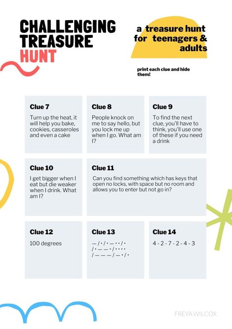 Easter Hunt Clues For Adults, Adult Treasure Hunt Clues, Scavenger Hunt Ideas For Adults Clues, Adult Easter Egg Scavenger Hunt Clues, Teen Scavenger Hunt Clues, Riddle Scavenger Hunt Ideas For Adults, Treasure Hunt Clues For Teens, Adult Scavenger Hunt Clues, Scavenger Hunt Clues For Teens