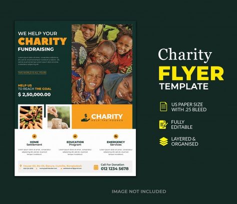 Template of donation charity flyer | Premium Psd #Freepik #psd #flyer #event #charity #charity-flyer Charity Flyer Design, Donation Flyer, Flyer Design Ideas, Charity Poster, Fundraiser Flyer, Help The Poor, Charity Fundraising, Movie Posters Design, Event Flyers