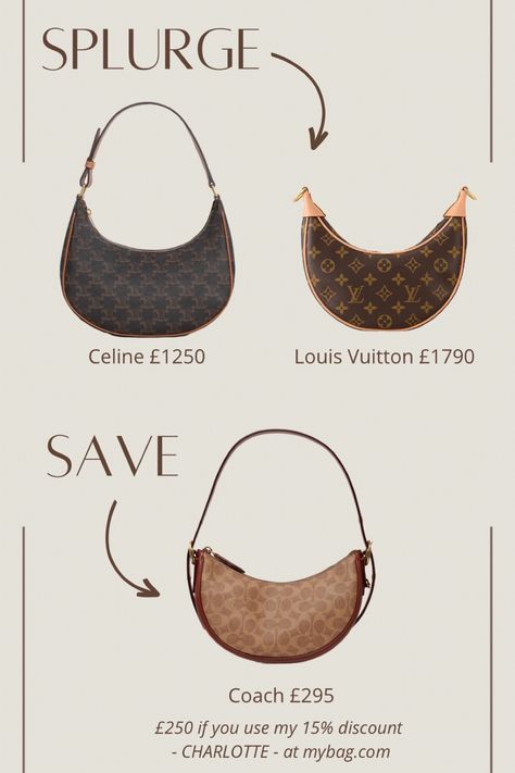 If you like the Celine and Louis Vuitton monogram shoulder handbags then this Coach Luna bag is the perfect affordable alternative! Get at extra 15% off and free next day delivery at MyBag.com with code CHARLOTTE 🫶🏻 ad/pr Follow my shop @charlottebuttrick on the @shop.LTK app to shop this post and get my exclusive app-only content! #liketkit #LTKsalealert #LTKstyletip #LTKitbag @shop.ltk https://liketk.it/4bjtd Luna Coach Bag, Coach Monogram Bags, Coach Luna Shoulder Bag, Songmont Luna Bag Outfit, Coach Luna Bag, Coach Bag Outfit, Luna Bag, Celine Shoulder Bag, Bag Outfit