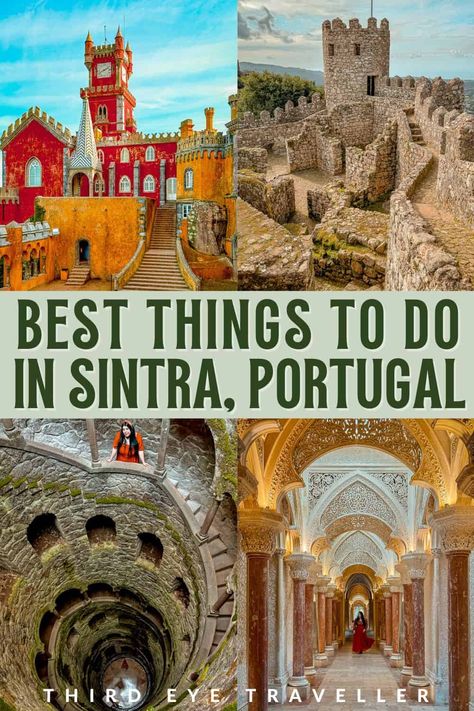 Best things to do in Sintra Portugal Portugal Things To Do, Things To Do In Sintra Portugal, Portugal Travel Itinerary, Sinatra Portugal, Portugal Itinerary, Portugal Sintra, Porto Travel, Portugal Trip, Albufeira Portugal