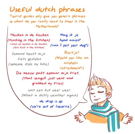 Useful dutch phrases with APH Netherlands Aph Netherlands, Netherlands Hetalia, Dutch Phrases, Hetalia Memes, Summer Wedding Guest Dresses, Dutch Language, Hetalia Funny, Hetalia Fanart, Summer Wedding Guest