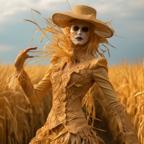 #FemaleScarecrow #StrawStyleSiren #OzOriginality #BrainyBeauty #EmeraldCityElegance #Halloween2023 #CostumeGoals #FairytaleFashion #TrendingCostumes #HalloweenInspo #UniqueCostumes #CosplayCreativity #WizardOfOzWonders #FieldFashionista Scarecrow Woman, Female Scarecrow, Scarecrow Aesthetic, Scarecrow Character, Wizard Of Oz Costume, Oz Costume, Scarecrow Costume, Fairytale Fashion, Unique Costumes