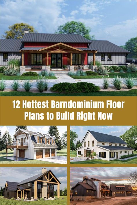 Barndominium Ideas 4 Bedroom Modern, Barndomiums Floor Plans, Barndominium Kits Metal Houses, Barndominium Built Into Hill, Barndominium That Looks Like House, Double Master Barndominium, Shouse House Plans, Bardo Floor Plans, Rustic Barndominium Floor Plans