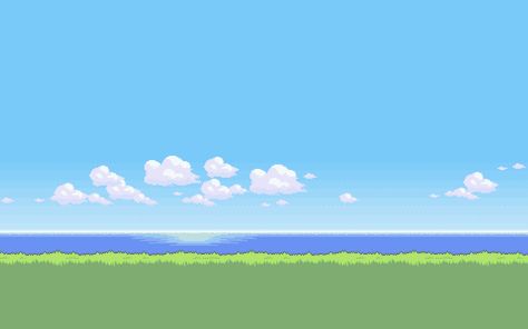 1920 x 1200. Pixellated afternoon. Pokemon Beach, Calvin And Hobbes Wallpaper, Pokemon Emerald, Pokemon Backgrounds, Pixel Art Background, Spongebob Wallpaper, Landscape Background, Beach Wallpaper, Pokemon Drawings