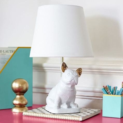 Ooh La La — 32 Fabulous French Bulldog Gifts French Bulldog Decor, Bulldog Decor, Dog Bedroom, Dog Lamp, Girls Bedroom Furniture, French Bulldog Gifts, Francia Bulldog, Bulldog Gifts, Dog Rooms