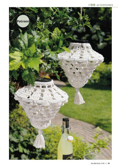 Aan de Haak nº 55 2024 Discusión en LiveInternet - Servicio de diario en línea ruso Lamp Haken, Lantern Styling, Crochet Lampshade, Crochet Lamp, Macrame Home Decor, Rattan Lamp, Crochet Curtains, Diy Magazine, Charming Garden