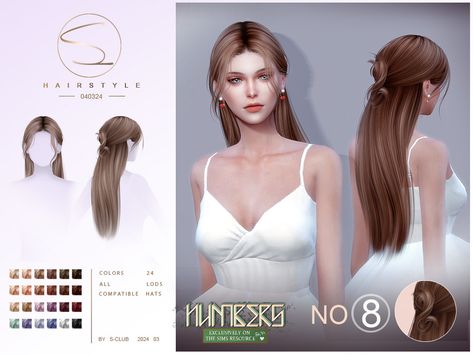 Sims Hair Updo, Sims 4 Half Up Hair, Sims 4 Female Hair Alpha, Sims4 Cc Hair Short, Sims 4 Extra Long Hair Cc, Sims 4 Cc Hair Thesimsresource, Sims 4 Hair Updo, Daylifesims Sims 4 Hair, Sims 4 Cc Hair Ponytail