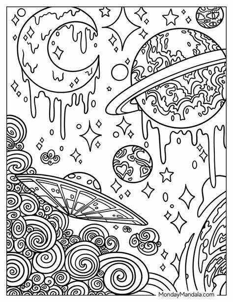 26 Aesthetic Coloring Pages (Free PDF Printables) 26 Aesthetic, Aesthetic Colouring Pages Printable, Aesthetic Coloring Pages, Space Coloring Pages, Adult Coloring Books Printables, Abstract Coloring Pages, Coloring Pages Inspirational, Words Coloring Book, صفحات التلوين