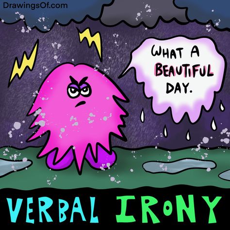 Irony Definition, Irony Examples, Situational Irony, Sarcastic Laugh, 8th Grade Reading, Fun Definition, Literary Terms, Visual Literacy, Laugh Meme