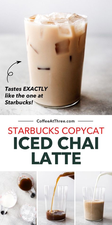 Chia Tea Latte Recipe, Starbucks Chai Tea Latte Recipe, Starbucks Iced Chai, Iced Chai Latte Recipe, Chai Latte Starbucks, Chai Tea Latte Starbucks, London Fog Tea Latte, London Fog Tea, Chai Tea Latte Recipe