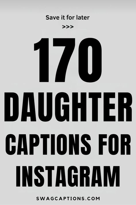 Looking for the perfect words to capture the special bond between you and your daughter? Discover heartwarming "Daughter Captions for Instagram" that will make your photos even more memorable. Whether it's a sweet moment or a playful snap, these captions will beautifully express the love and joy she brings to your life. Perfect for sharing those precious mother-daughter or father-daughter moments! Daughter Captions, Family Captions, I Miss My Daughter, Mother Daughter Bonding, Photo Caption, Perfect Word, Captions For Instagram, My Beautiful Daughter, Caption Quotes