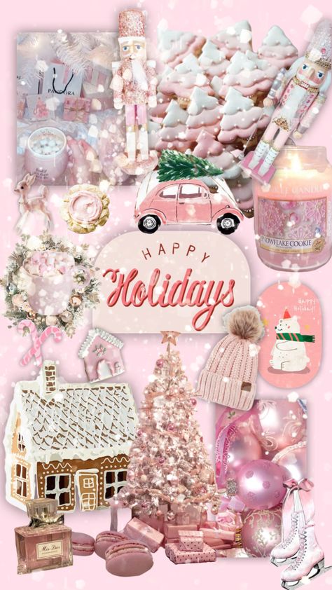 Merry Pinkmas! ❄️ 💕 #aesthetic #pinkchristmas #pinkcore #pinkholidays Pinkmas Aesthetic, Merry Pinkmas, Christmas Princess, Snowflake Cookies, Pastel Christmas, Pink Xmas, Christmas Aesthetic Wallpaper, Minimalist Icons, Christmas Wallpapers