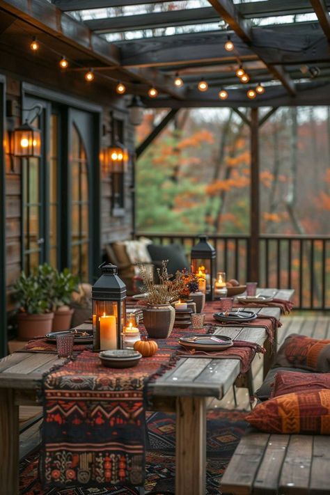 40 Outdoor Table Decor Ideas for Every Season 40 Outdoor Table Decor Ideas for Every Season Outdoor Deck Dining Ideas, Outdoor Dining Table Decor, Outdoor Dinner Table, Table Scaping, Outdoor Hosting, Patio Table Decor, Backyard Table, Fall Fireplace Decor, Fall Front Porch Decor Ideas