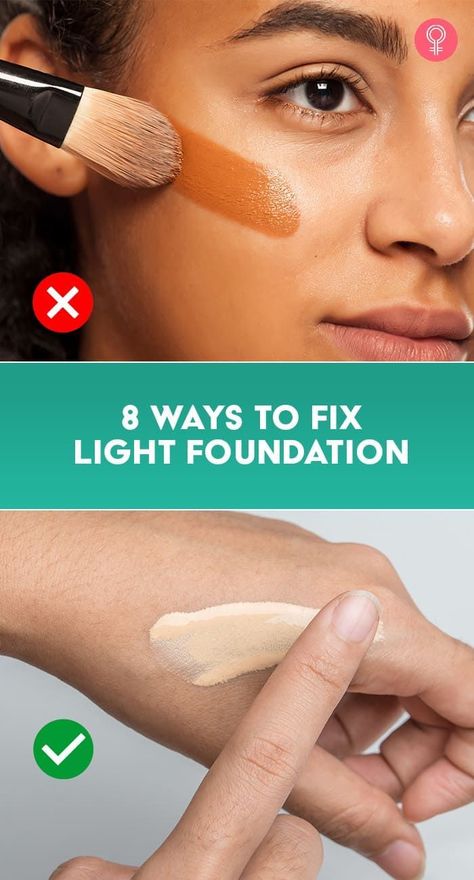 How To Fix Wrong Foundation Shade, How To Make Foundation Darker, Foundation Blending Tips, How To Fix Foundation That Is Too Light, Applying Liquid Foundation, How To Make Foundation, How To Use Foundation, Pale Foundation, Dark Foundation