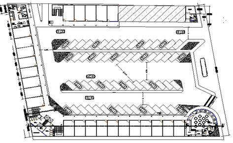 Parking Layout, Park Layout, Car Park Design, Parking Plan, Parking Building, Plaza Design, Conceptual Sketches, Basement Layout, Landscape Architecture Drawing