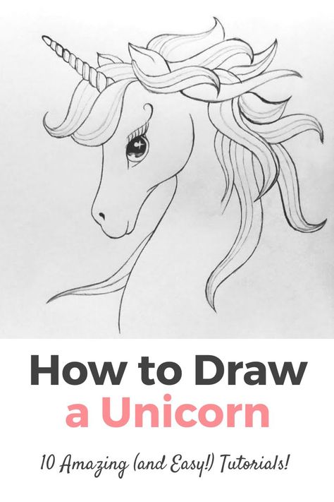 The Best 10 Tutorials on How to Draw a Unicorn Step by Step. Learn How to Draw a Unicorn Easy with the Best Online Video Tutorials for Kids and for Adults with acrylic, watercolor, pencils, charcoal and many more techniques! How to Draw a Unicorn for Kids, How to Draw a Unicorn Horn and more! They're very easy both for beginners, intermediate and advanced artists! Drawing ideas with pencils and more techniques! Unicorn Drawing Pencil, Unicorn Drawing Tutorial, How To Paint A Unicorn, Unicorn Paintings Acrylic, Watercolor Unicorn Easy, How To Draw Fairies Step By Step Easy, How To Draw A Unicorn Step By Step Easy, Draw Unicorn Easy Step By Step, Unicorn Sketch Easy