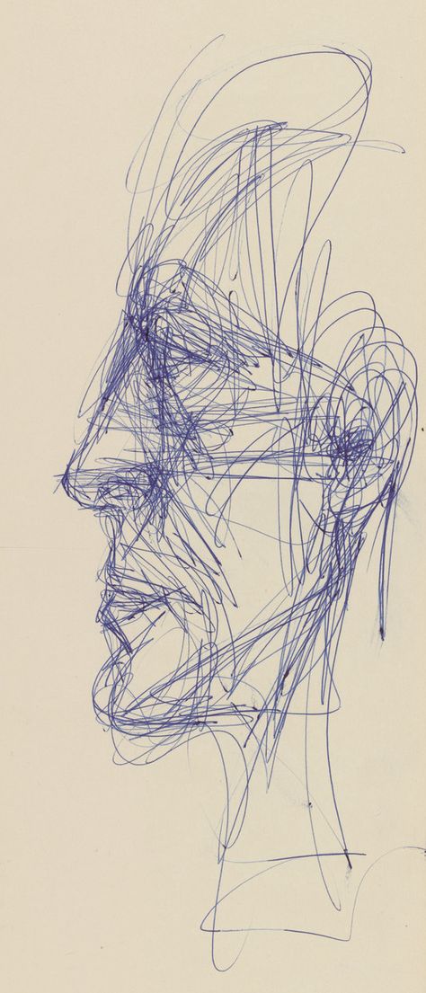 Giacometti Art, Scribble Drawings, Ks3 Art, Sculpture Head, Alberto Giacometti, Gcse Art, Portrait Sketches, New Project, Drawing People