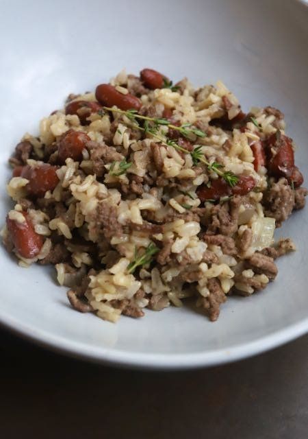 RICE BEANS AND GROUND BEEF — COFFEE AND CHAMPAGNE Ground Beef Kidney Beans Rice, Beef And Kidney Beans, Rice Beans And Ground Beef, Red Beans And Rice With Ground Beef, Ground Beef Beans Recipes, Ground Beef And Kidney Beans Recipes, Ground Beef Beans And Rice Recipes, Ground Beef And Beans Recipes, Beans And Ground Beef