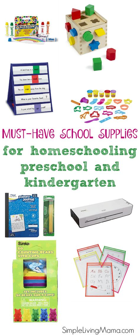 Preschool Supply List, Homeschooling Kindergarten, Homeschooling Materials, Preschool Supplies, School Supplies Highschool, Homeschooling Preschool, Homeschool Supplies, Abc Flashcards, College School Supplies