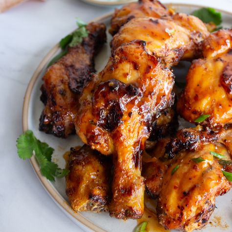 Air Fryer Chicken Drumsticks, Orange Ginger Chicken, Chicken Drumsticks Recipe, Drumsticks Recipe, Drumstick Recipes, Chicken Drumstick Recipes, Ginger Chicken, Glazed Chicken, Air Fryer Dinner Recipes