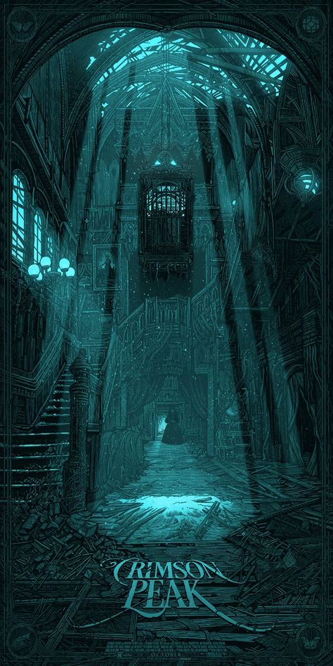 Crimson Peak Movie, Crimson Peak, Horror Movie Posters, Gothic Horror, Alternative Movie Posters, Movie Poster Art, Vintage Horror, New Poster, Film Serie