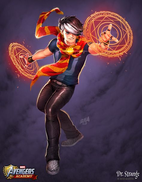 Concept art I did for a young Dr. Strange in our upcoming Avengers Academy event.  #marvel #avengers #avengersacademy #drstrange #davidnakayama Marvel Academy, Marvel Avengers Academy, Avengers Academy, People Cartoon, Marvel Games, Avengers Quotes, Avengers Pictures, Avengers Imagines, Draw People