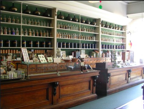 Apothecary Store, Apothecary Ideas, Apothecary Design, Prototype 2, Apothecary Decor, Museum Interior, Pharmacy Design, Apothecary Cabinet, Antique Kitchen