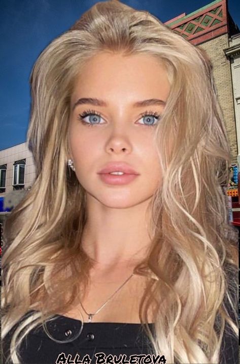 Alla Bruletova 🇷🇺 Blonde With Blue Eyes, Blonde Hair And Blue Eyes, Belle Blonde, Looks Pinterest, Blonde Hair Inspiration, Blonde Hair Blue Eyes, Blonde Beauty, Hair Cut, Blonde Girl